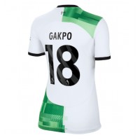 Billiga Liverpool Cody Gakpo #18 Borta fotbollskläder Dam 2023-24 Kortärmad